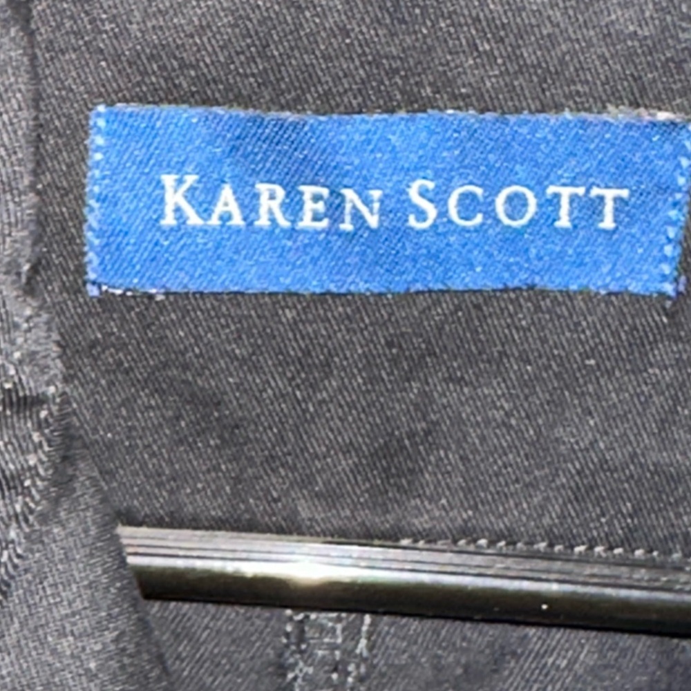 Karen Scott Sleeveless Midi Black Denim Button Down Dress Small - Picture 5 of 7